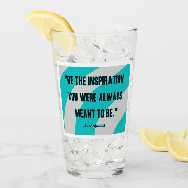 Inspirationsglas-Tumbler Glas (Vorderseite Ice)