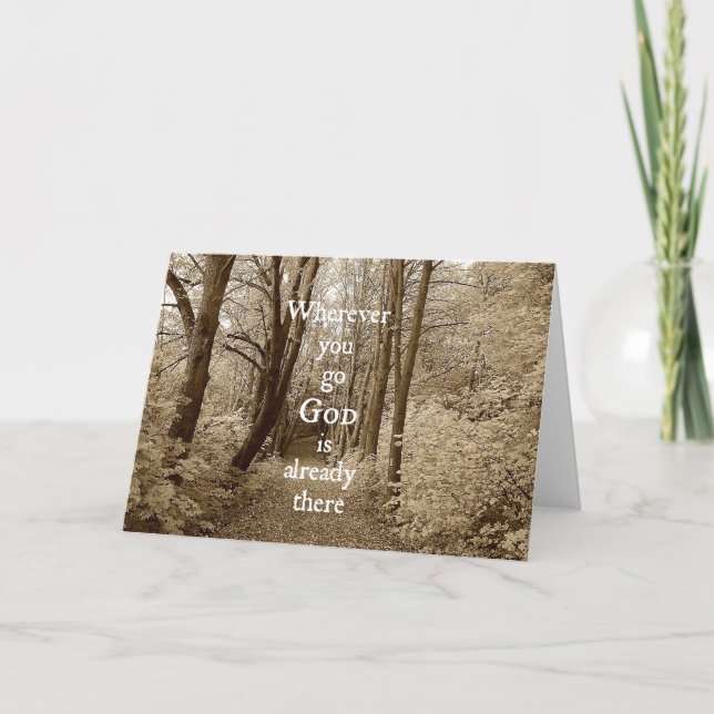 Inspirationsgott ist bereits Christliches Zitat Karte (Vorderseite)