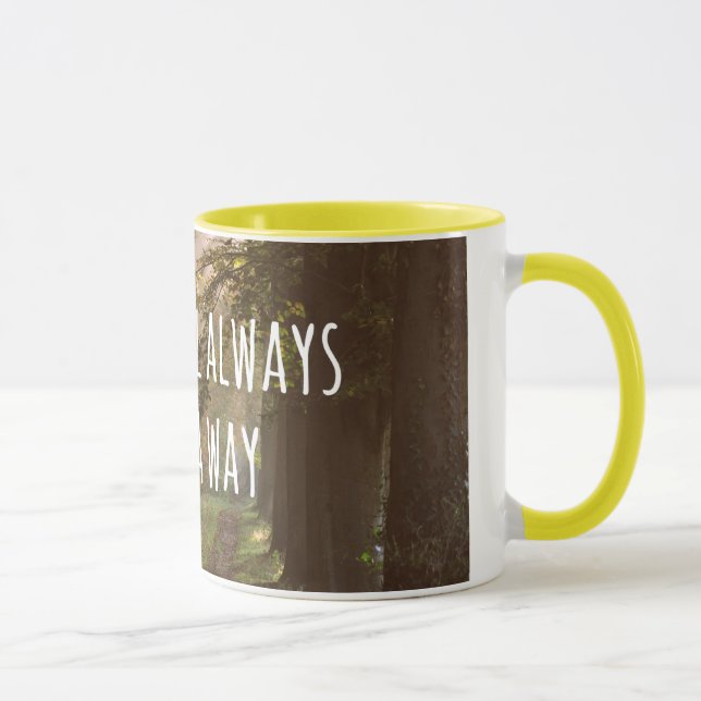 Inspirationsgott wird ein Wegweiser machen Tasse (Rechts)