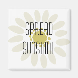 Inspirationshalbe Gelbe Blume Magnet