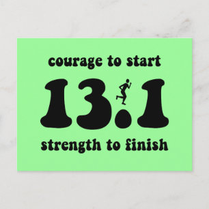 Inspirationshalbmarathon Postkarte