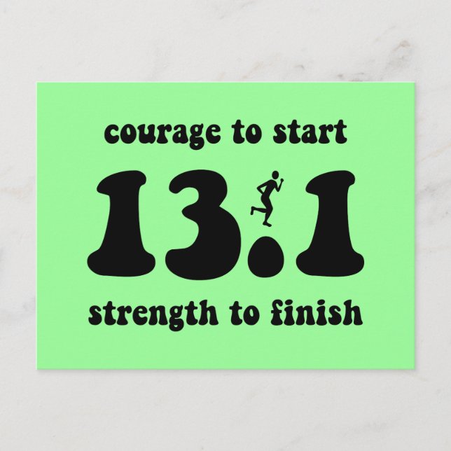 Inspirationshalbmarathon Postkarte (Vorderseite)