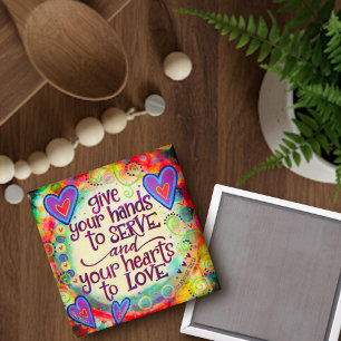 Inspirationsinspirierende Ankurbelung von Handwört Magnet