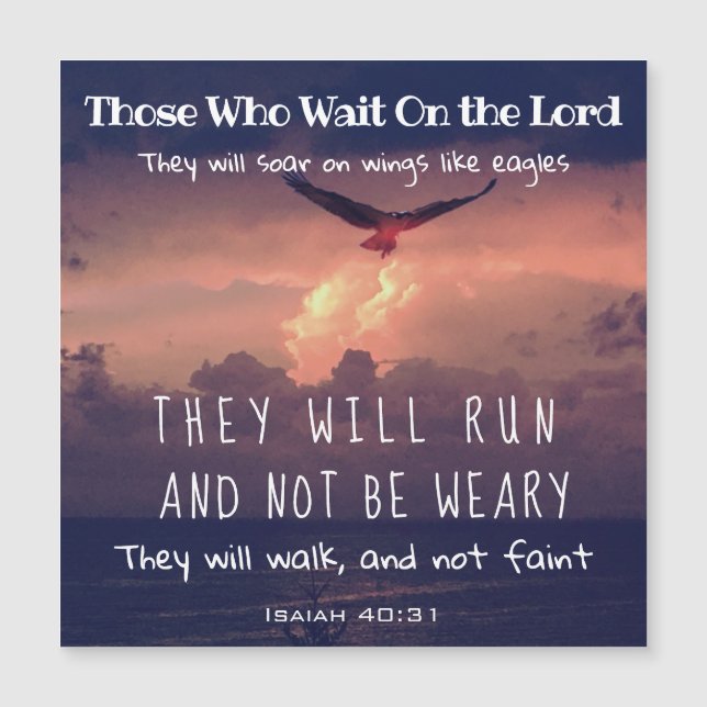 Inspirationsinterne Christliche religiöse Schrifte Magnetkarte (Vorderseite)