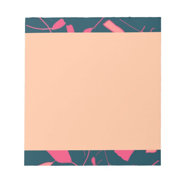 Inspirationsinternes botanisches Design Editor Notizblock (Vorderseite)