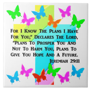 INSPIRATIONSJEREMIAH 29:11 CHRISTLICH FLIESE