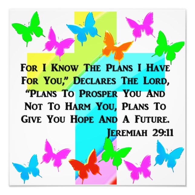 INSPIRATIONSJEREMIAH 29:11 CHRISTLICH FOTODRUCK (Vorne)