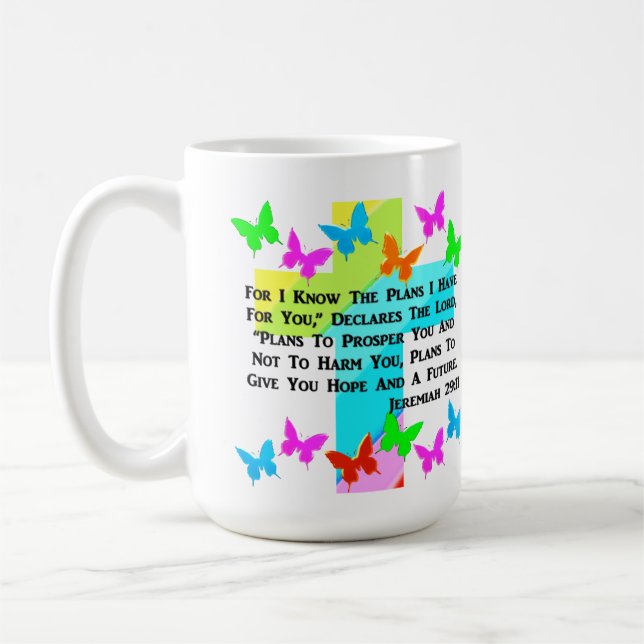 INSPIRATIONSJEREMIAH 29:11 CHRISTLICH KAFFEETASSE (Links)