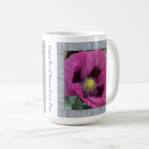 Inspirationskaffee-Tasse mit Magenta Poppies Kaffeetasse