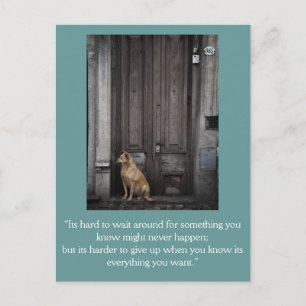 Inspirationskarte: Gewartet 1 Postkarte