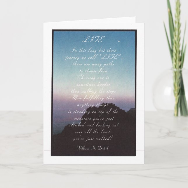 Inspirationskarte "Leben" Karte (Vorderseite)