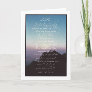 Inspirationskarte "Leben" Karte