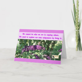 Inspirationskarte - Seien Sie Ihr Karte