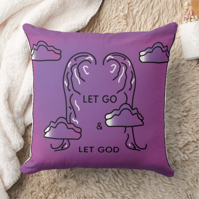 Inspirationskissen Violett Kissen (Decke)