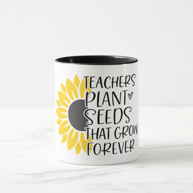 Inspirationslehrer/Sonnenblumen-Tasse Tasse (Zentrum)
