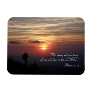 Inspirationsmagnet Psalm 31; 24 Magnet