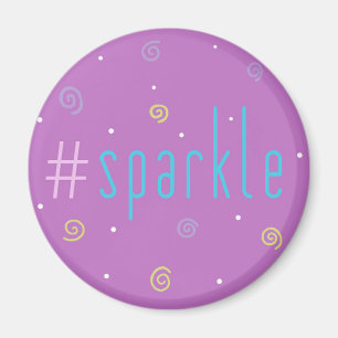 Inspirationsmagnet - rosa Hashtag Mag #sparkle! Magnet