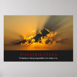 Inspirationsmöglichkeiten Wolken Sonnenuntergang H Poster
