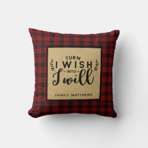 Inspirationsmotivation Zitat Lumberjack Buffalo Kissen