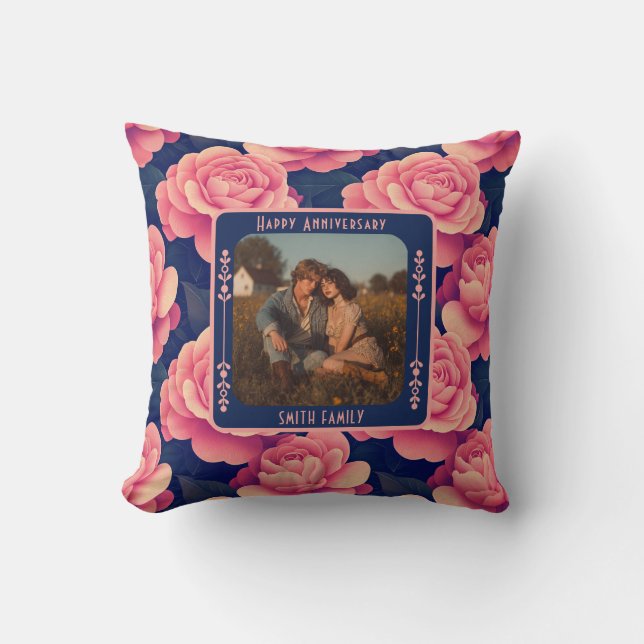 InspirationsMr. und Mrs. Wedding Throw Kissen (Vorderseite)