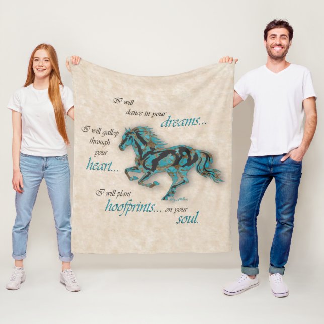 Inspirationspferd Fleecedecke (Beispiel)