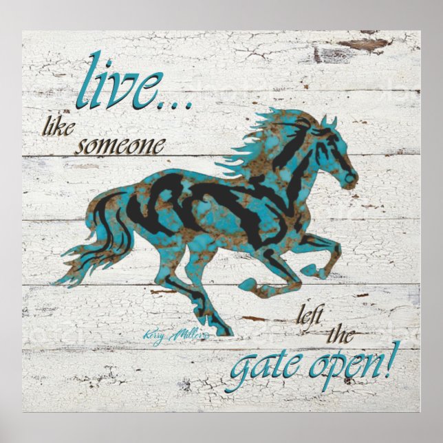 Inspirationspferd Poster (Vorne)