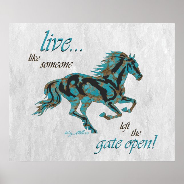 Inspirationspferd Poster (Vorne)