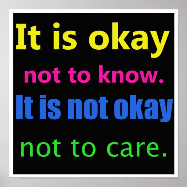 Inspirationspflege-Poster Poster (Vorne)