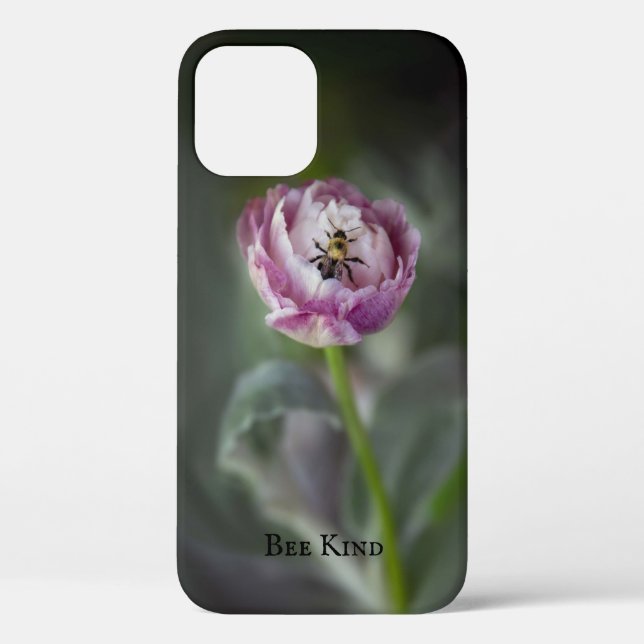 Inspirationspink-Blume und Hummel Case-Mate iPhone Hülle (Rückseite)