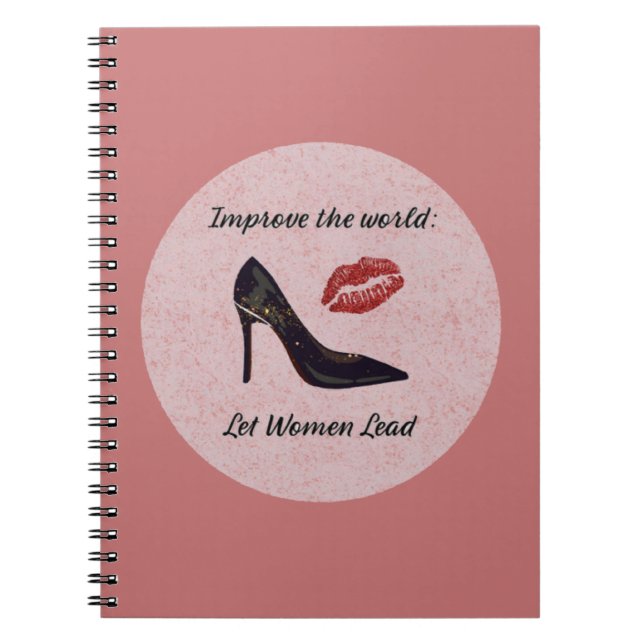 Inspirationspink-Gelassen Frauen-Lead Notizblock (Vorderseite)