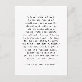 Inspirationspokarten, inspirierend Zitat Postkarte