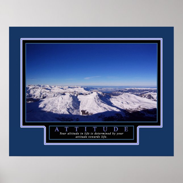 Inspirationspopster "Attitude" 22x28 Poster (Vorne)