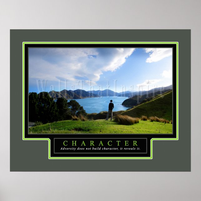 Inspirationspopster "Charakter" 22x28 Poster (Vorne)