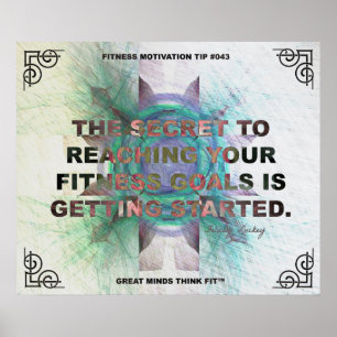 Inspirationspopster für Fitness Zitat Nr. 043 Poster