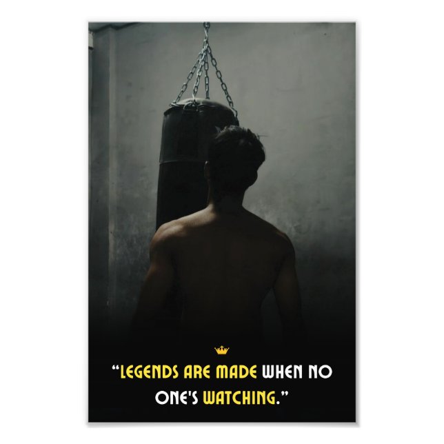 Inspirationspopster für Unternehmer, Athleten Fotodruck (Vorne)