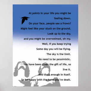 Inspirationsposter - Originalgedicht Poster