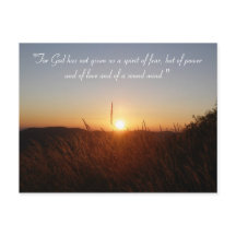 Inspirationspostkarte | 2 Timothy 1;7