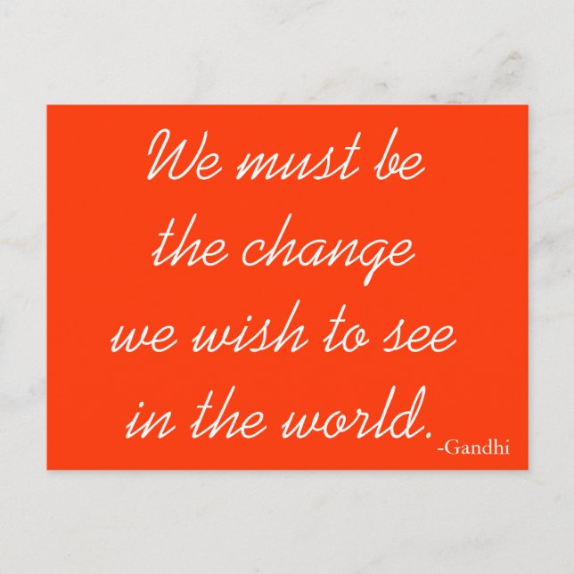 Inspirationspostkarte Postkarte (Vorderseite)