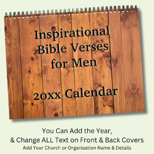 Inspirationspressen für Männer 12 Monate Kalender