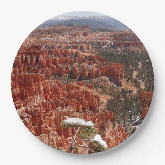 Inspirationspunkt am Bryce Canyon I Pappteller (Vorderseite)