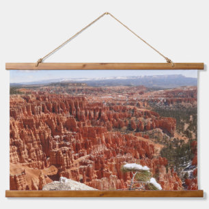 Inspirationspunkt am Bryce Canyon I Wandteppich Mit Holzrahmen