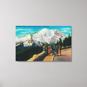 Inspirationspunkt im Sonnenaufgangspark Leinwanddruck