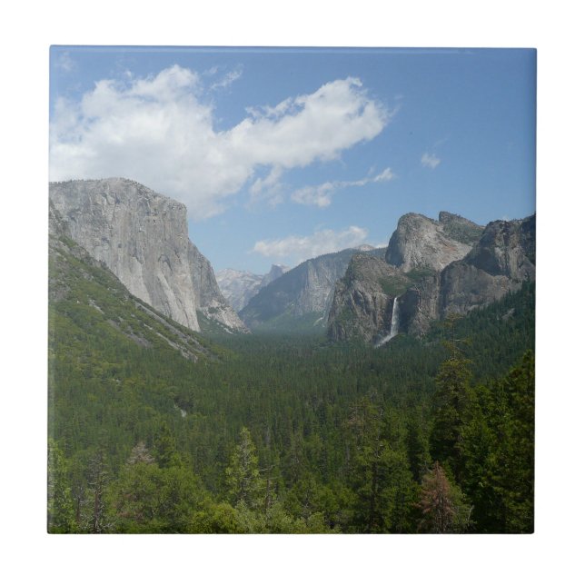 Inspirationspunkt im Yosemite-Nationalpark Fliese (Vorderseite)