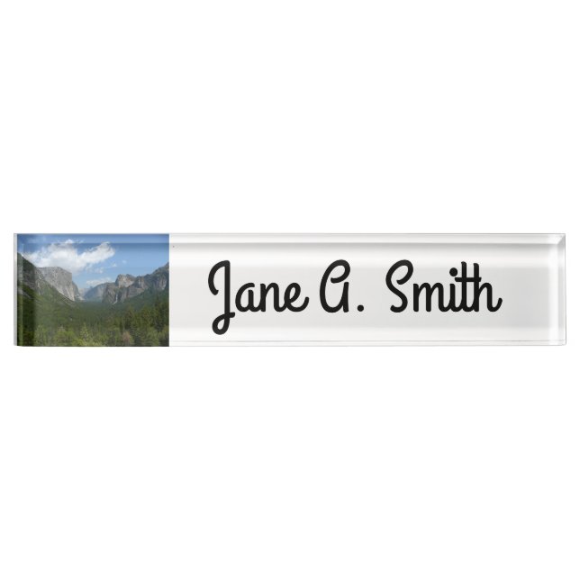 Inspirationspunkt im Yosemite-Nationalpark Namensplakette (Vorderseite)