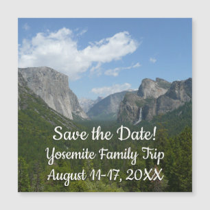 Inspirationspunkt Save the Date in Yosemite Magnetkarte