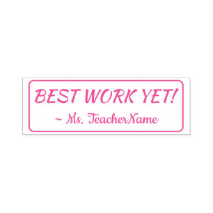 Inspirationsquelle "BESTE ARBEIT NOCH!" Tutor Rubb Permastempel