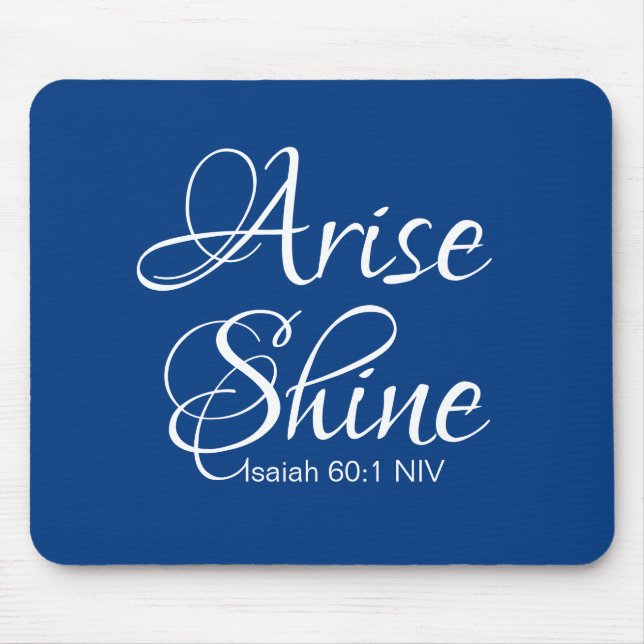 Inspirationsquelle und Shine Bible Verse Glaube Mousepad (Vorne)