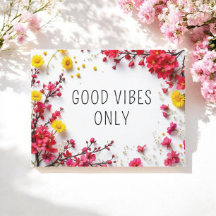 Inspirationsquellen fühlen sich gut sichtbar rosa  postkarte