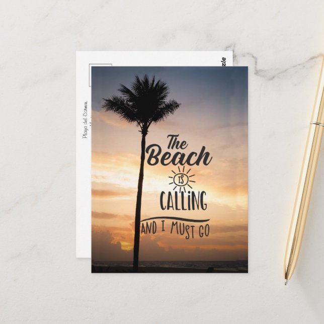 Inspirationsreise-Postkarte Postkarte (Vorderseite/Rückseite Beispiel)