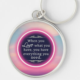 Inspirationsrosa Cloud Schlüsselanhänger